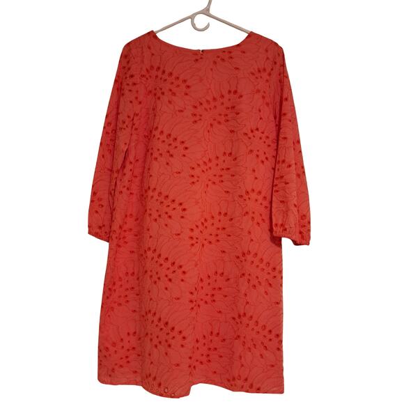 Preston & York Dresses & Skirts - Preston & York Women’s Eyelet Dress – Size 14 – Coral Pink